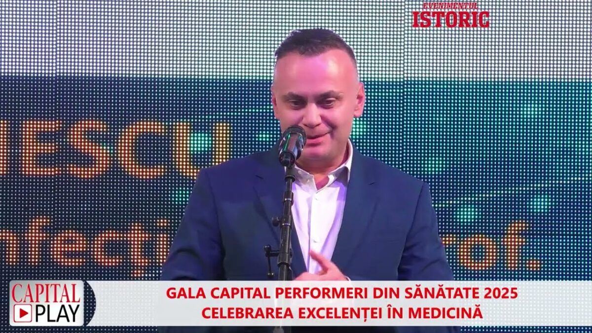 Dr  Adrian Marinescu, la Gala Capital „Dorim să oferim poporului român calitate și performanță”