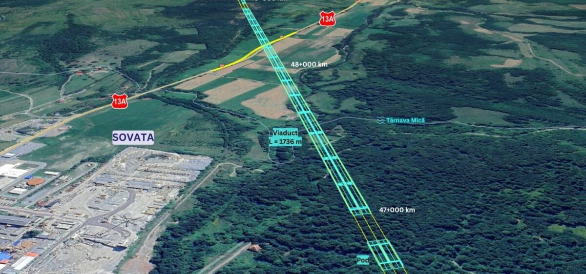 Autostrada Unirii intră în munți. Cea mai spectaculoasă secțiune, pregătită pentru începerea lucrărilor