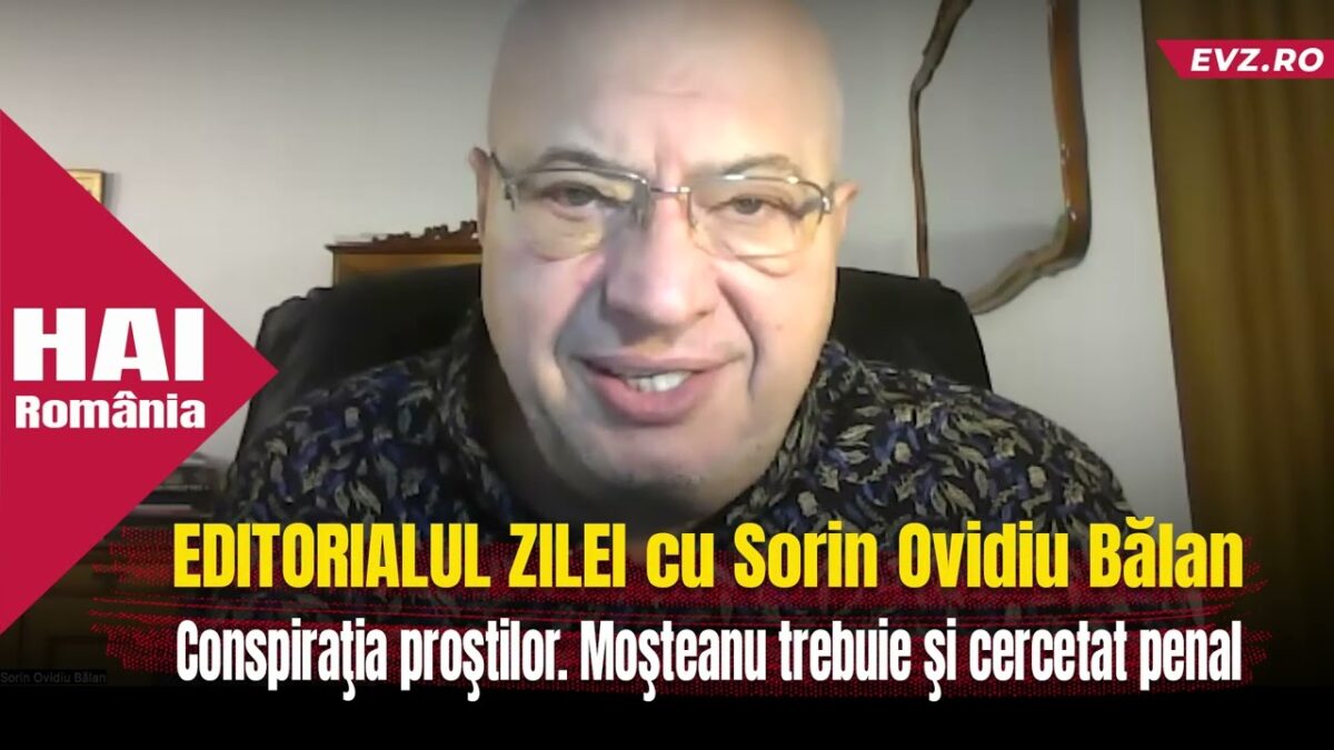 Conspiraţia proştilor. Moşteanu trebuie şi cercetat penal