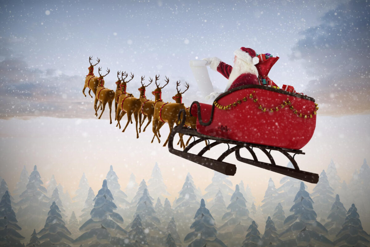 Moș Crăciun a început deja să împartă cadourile. Cum poți vedea traseul