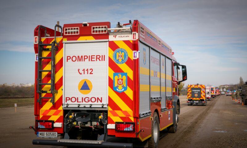 Mașină în flăcări pe A3 București-Brașov. Traficul a fost oprit spre Brașov