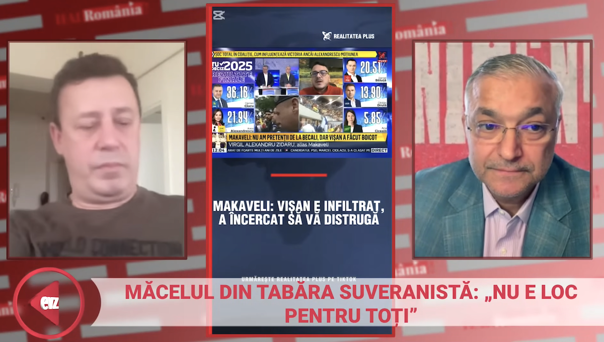 Războiul din culisele suveranismului. Ciutacu demontează atacurile Realitatea Plus la adresa lui Gelu Vișan: „O execuție pe bază de falsuri”