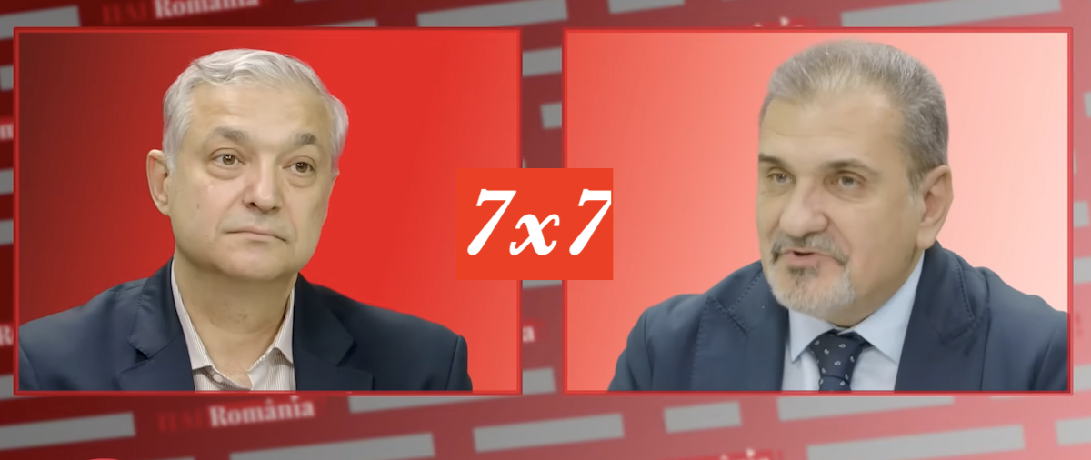 O nouă ediție interesantă „7x7” cu Radu Coșarcă și Dan Andronic. De la bătălia pentru București și Criza Apei, la Dosarul Epstein