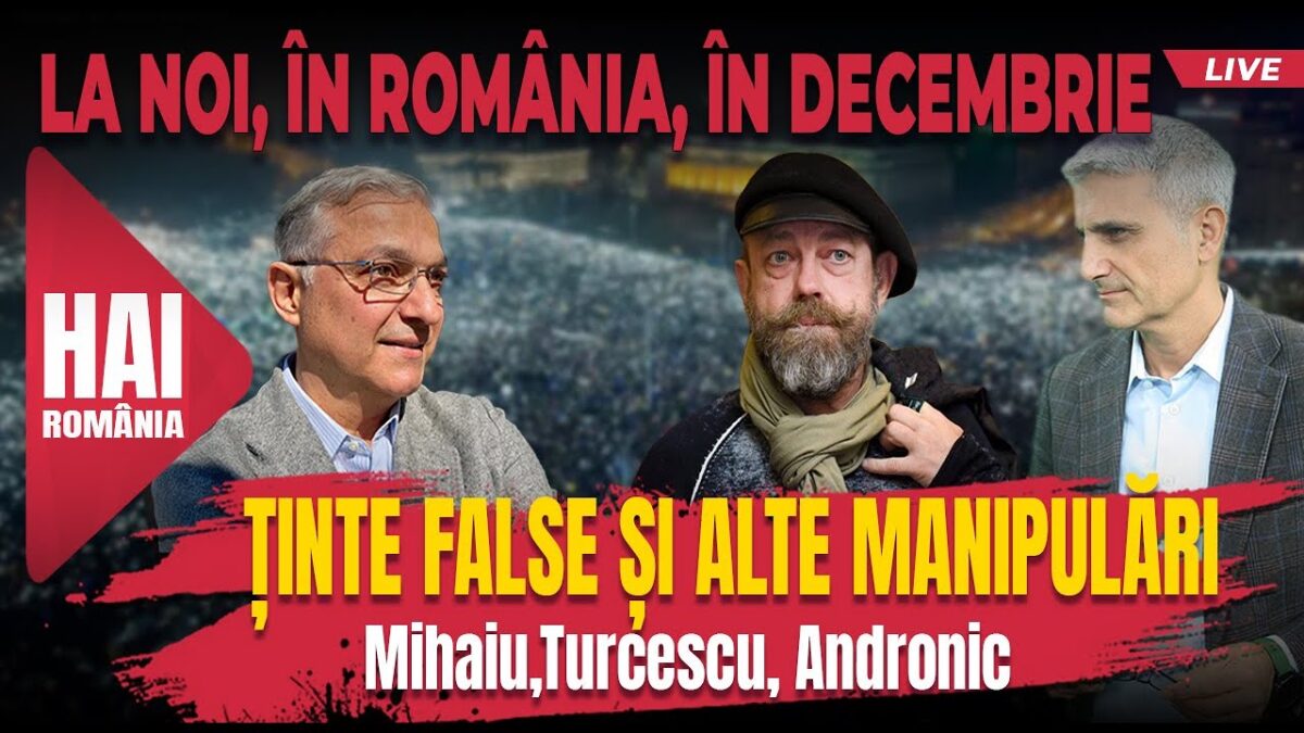 Ținte false si alte manipulări. Hai LIVE cu Turcescu