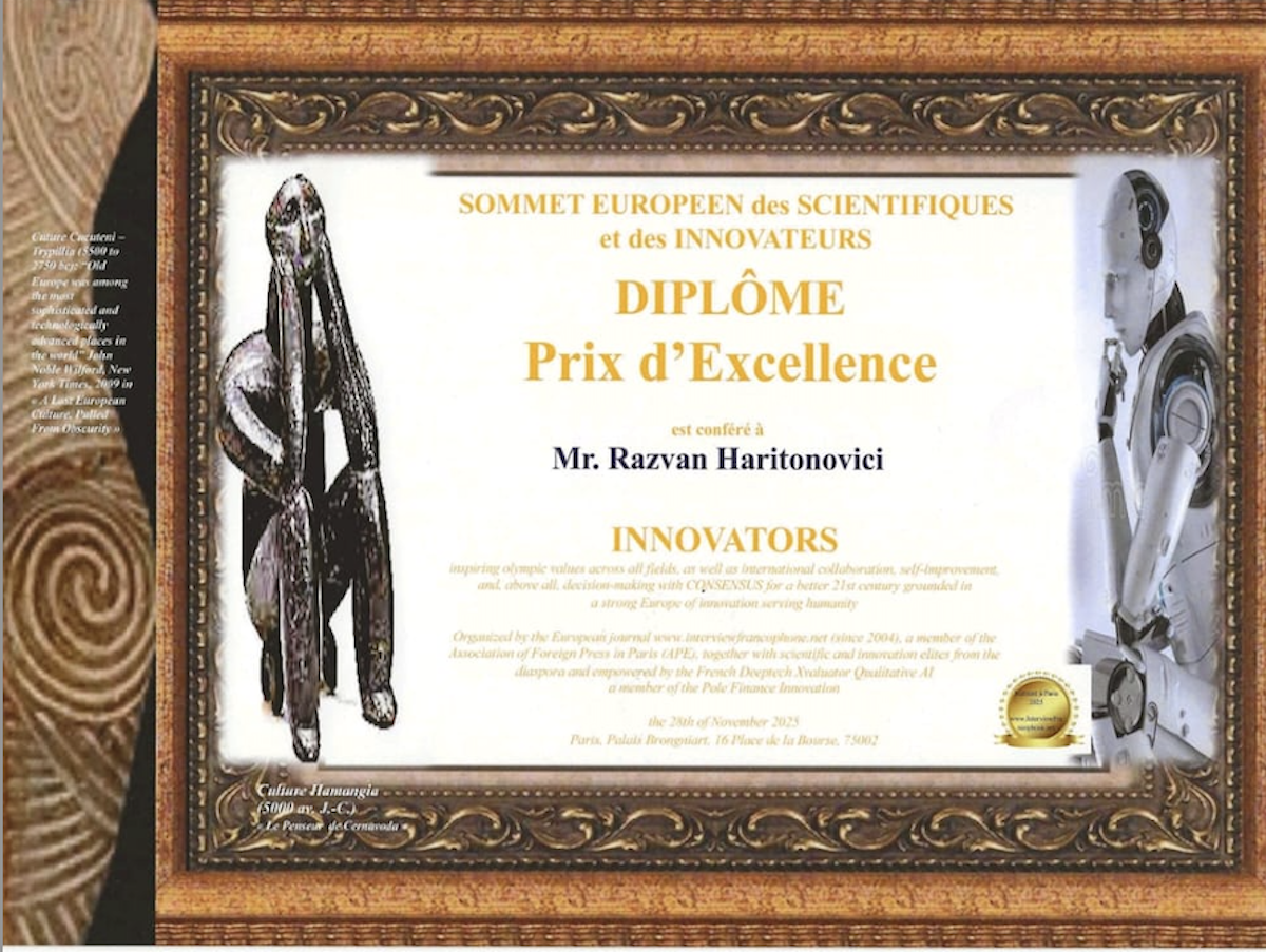 Un român a luat Premiul de Excelență la Summitul European pentru Știință și Inovare de la Paris 2025