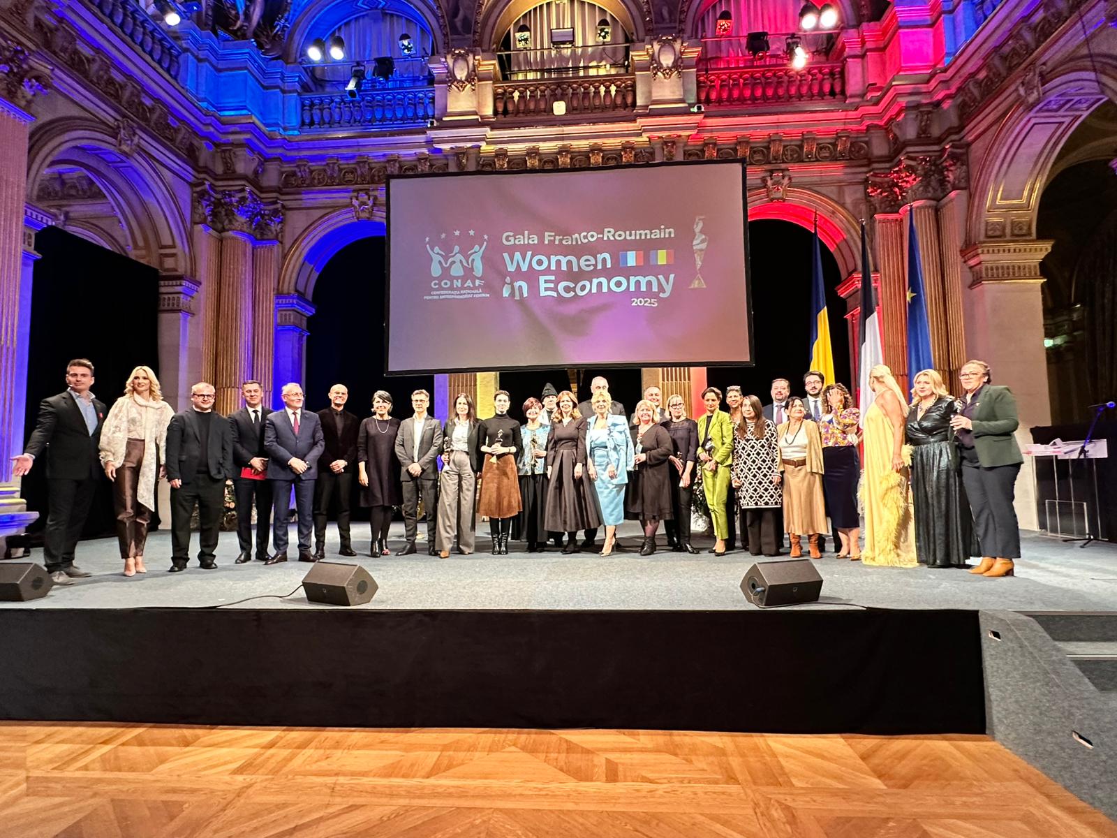 CONAF semnează încă o premieră la Paris. Gala franco-română „Women in Economy”: 10 trofee de excelență și unul special