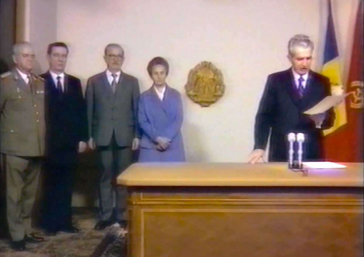 Cuvântarea la TVR a lui Nicolae Ceaușescu din 20 decembrie 1989. A menționat de 13 ori amestecul serviciilor secrete străine