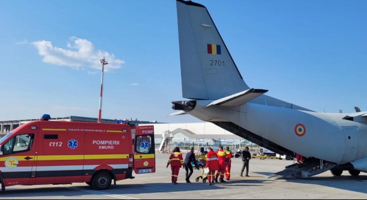 România, sprijin pentru Elveția. Aeronavele MApN, pregătite să transfere pacienți cu arsuri în Franța și Belgia
