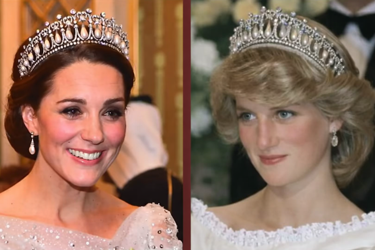 Bijuteria care leagă două Prințese de Wales. Povestea tiarei preferate de Kate