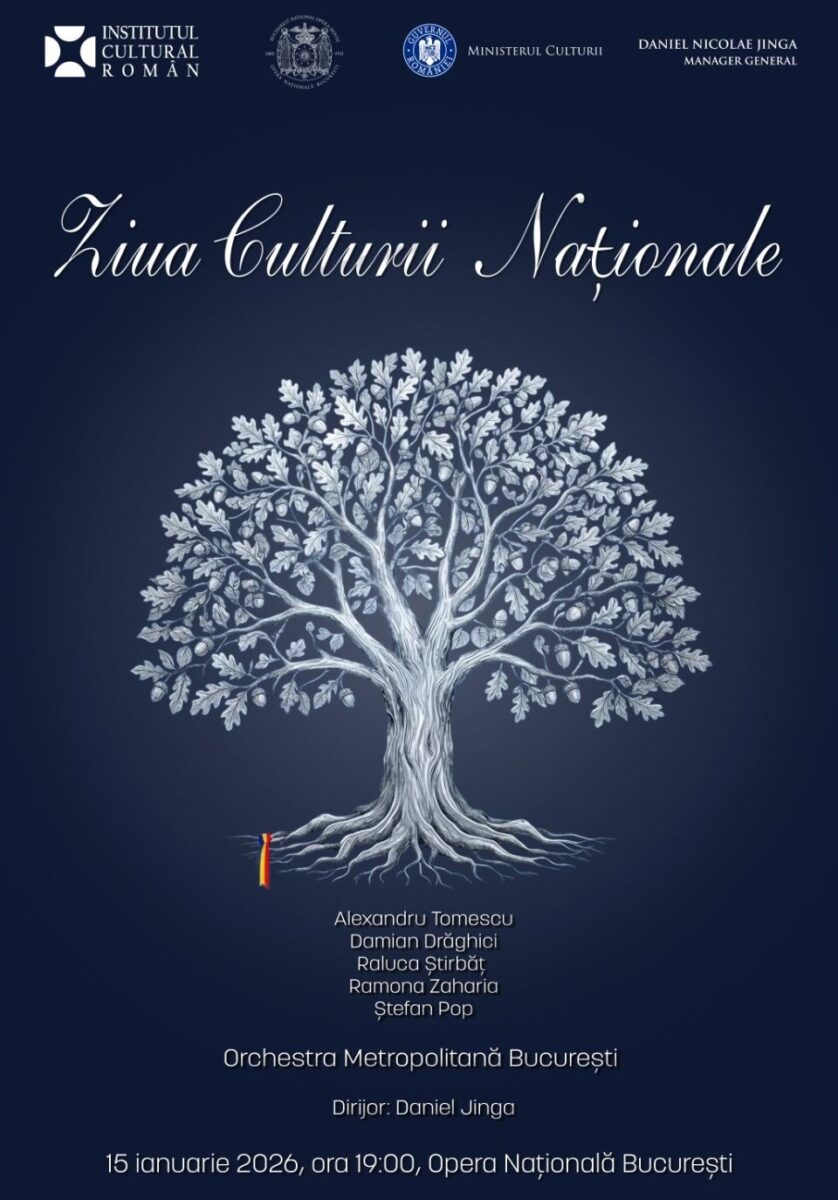ICR marchează Ziua Culturii Naționale printr-un eveniment de excepție la Opera Națională București