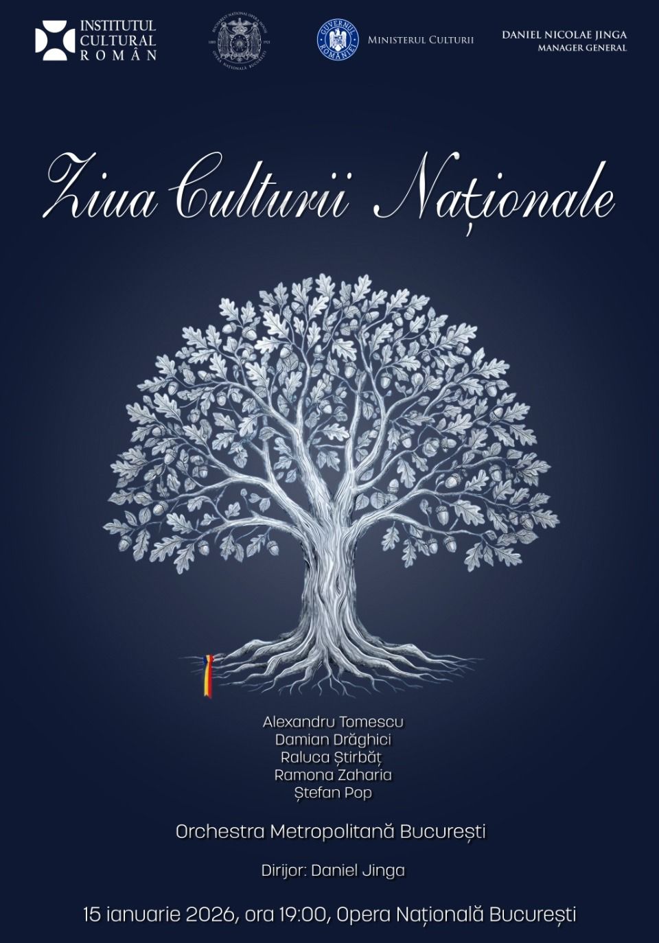 ICR marchează Ziua Culturii Naționale printr-un eveniment de excepție la Opera Națională București