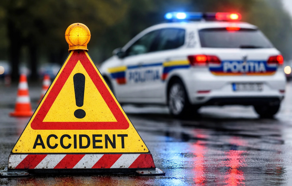 Traficul complet blocat pe Valea Oltului, în urma unui accident