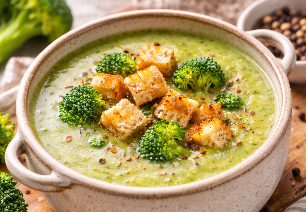 Ce gătești rapid în zilele geroase. Rețetă simplă de supă cremă de broccoli