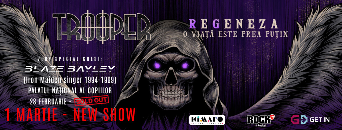 Concertul Trooper „Regeneza” se mută la Palatul Național al Copiilor și va mai avea o reprezentație