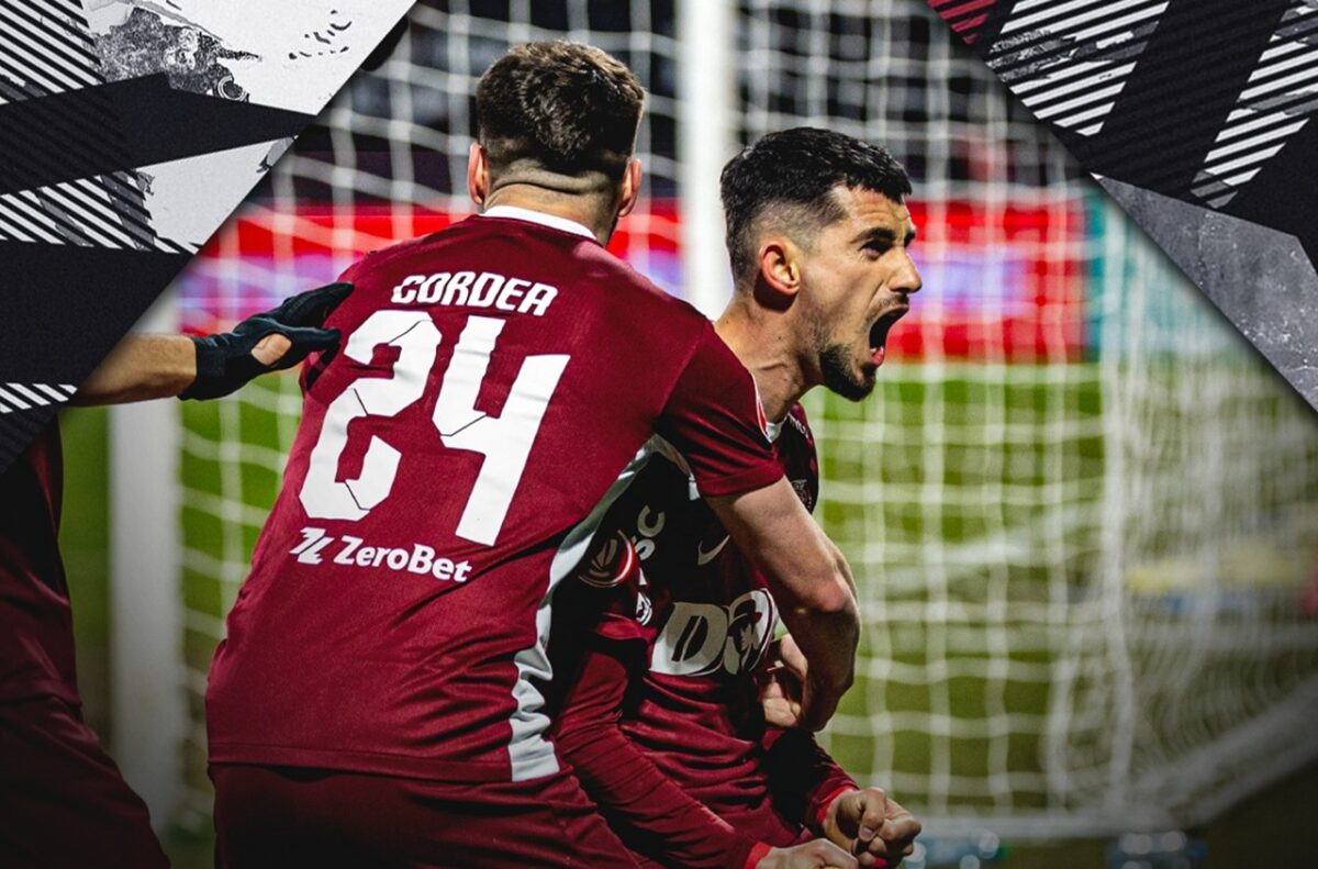 Rapid s-a împiedicat în lupta pentru titlu. CFR Cluj a câștigat la limită meciul din play-off