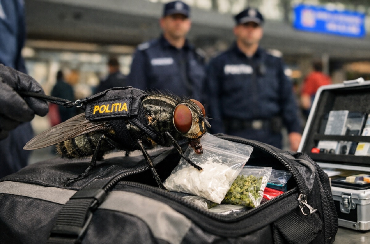 Muștele polițiste, mai eficiente decât câinii într-un viitor nu foarte îndepărtat