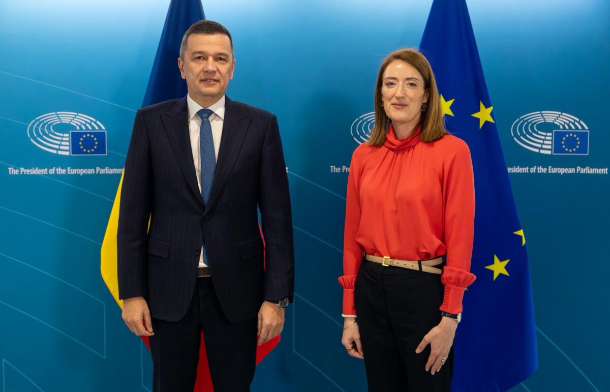 Sorin Grindeanu, întrevedere cu Roberta Metsola. Liderul PSD crede că PNL și AUR s-ar putea alia