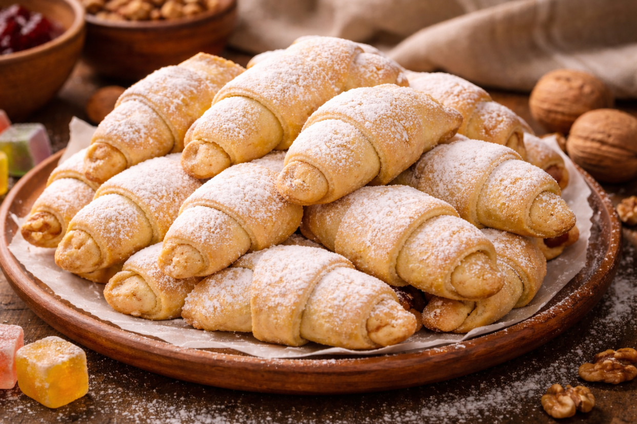 Cum să faci cornulețe de post fragede, ca pe vremea bunicii. Cea mai ușoară rețetă