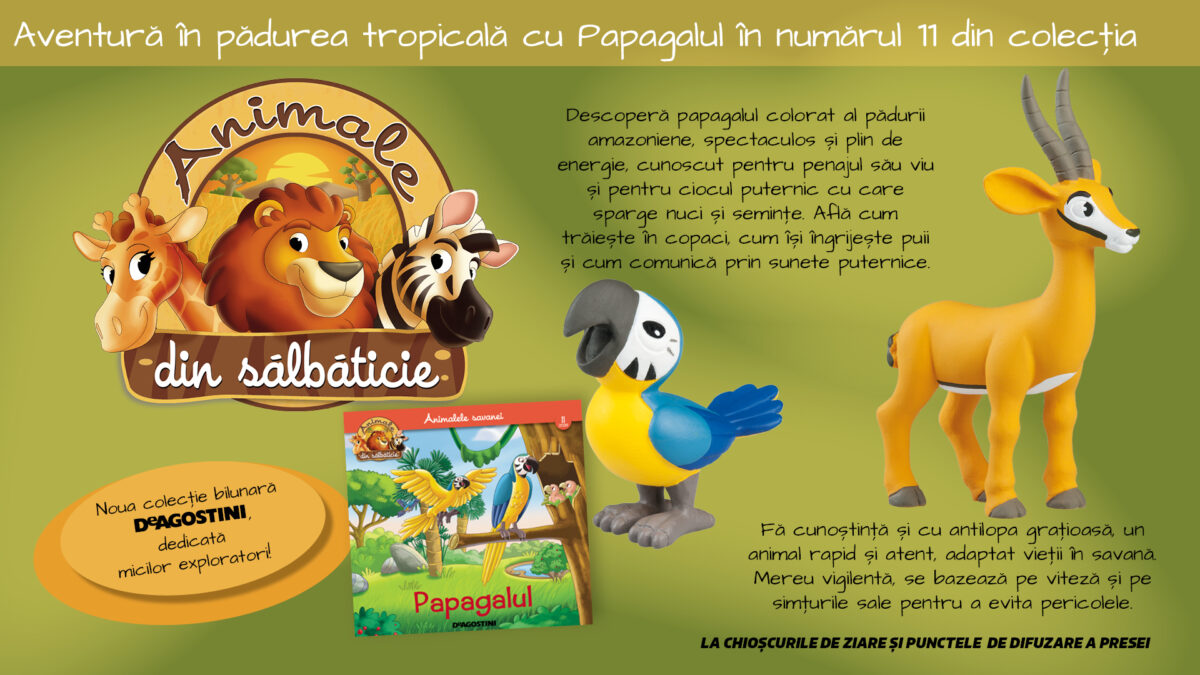 Aventură în Amazon: Papagalul și antilopa te așteaptă în numărul 11, acum la chioșcuri!
