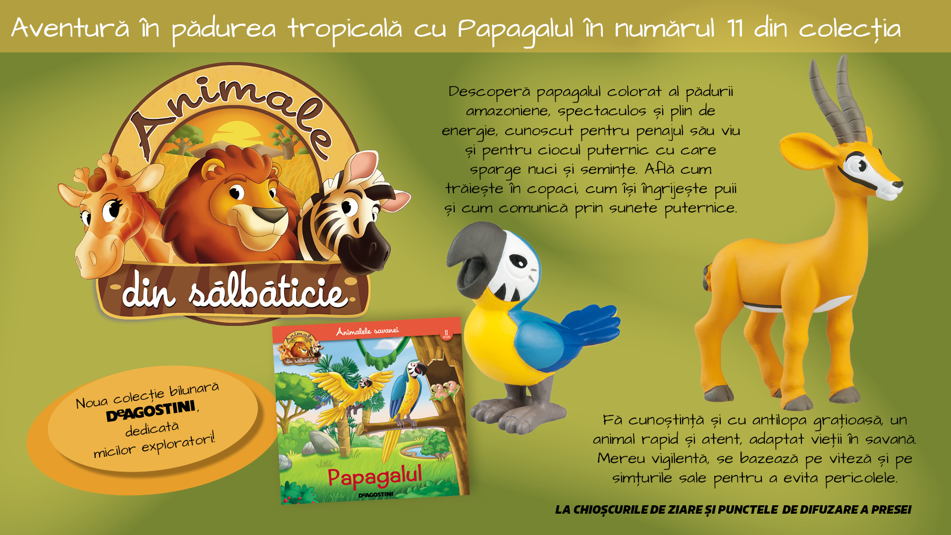 Aventură în Amazon: Papagalul și antilopa te așteaptă în numărul 11, acum la chioșcuri!