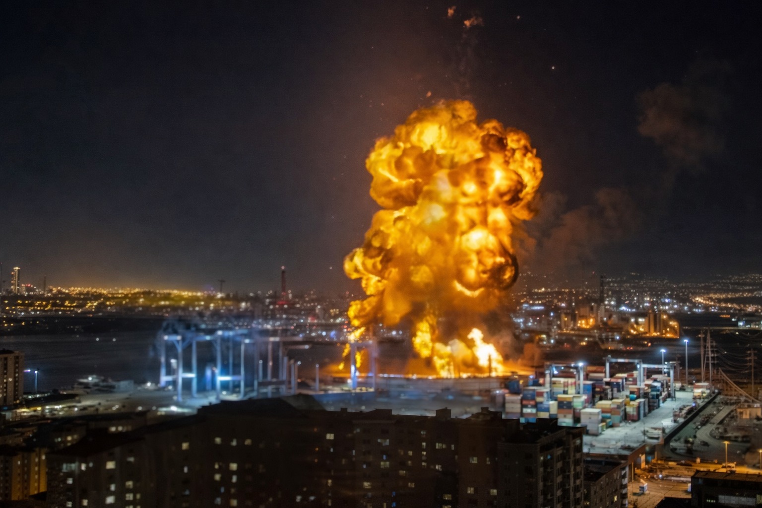 Atac cu drone asupra unui terminal petrolier din Novorossiisk. Incendii și clădiri avariate în urma loviturii