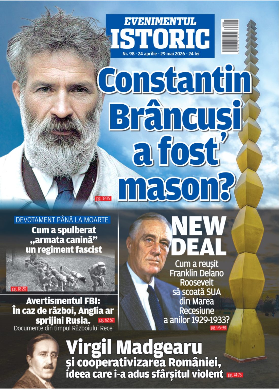 Evenimentul Istoric Aprilie 2026, ultimul număr tipărit al revistei oferă cele mai noi informații istorice