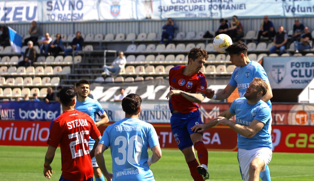 FC Voluntari a învins Steaua cu 2-0 în Liga 2. Ilfovenii rămân în cursa pentru promovarea directă