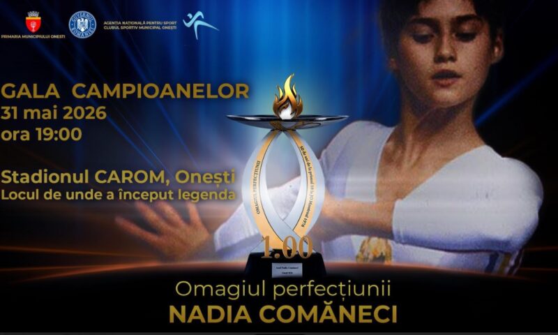 Nadia Comăneci revine la Onești, la 50 de ani de la primul „10 perfect” de la Jocurile Olimpice din Montreal