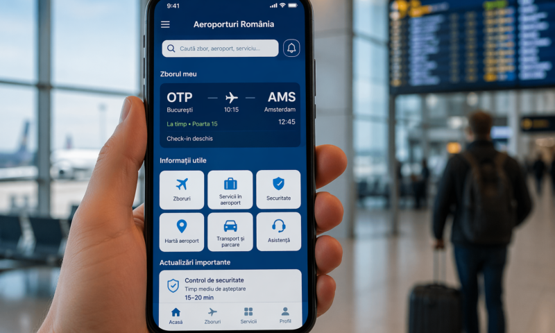Platformă digitală pentru pasagerii din aeroporturi. Ce informații va include noul sistem lansat de Guvern