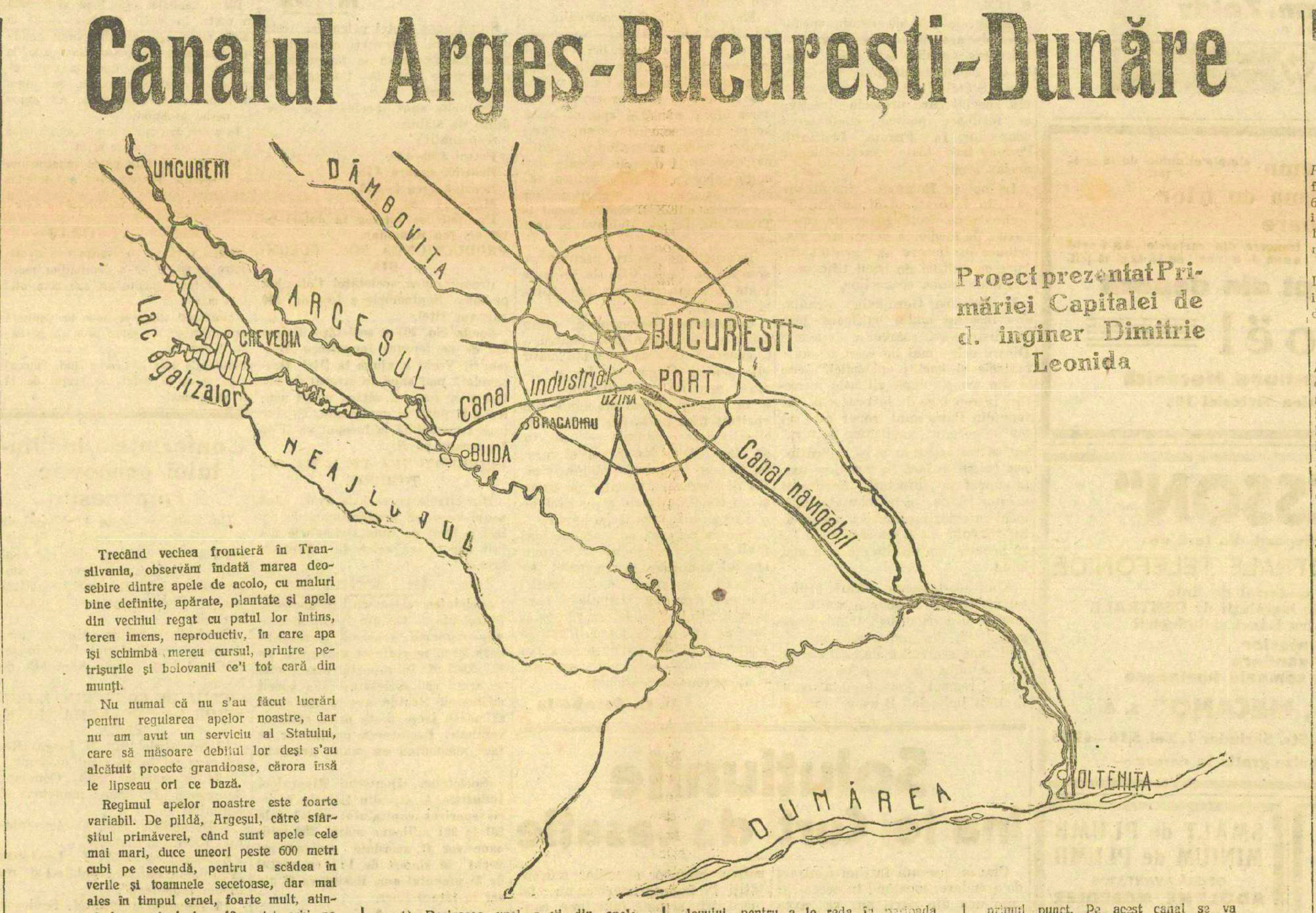 Evenimentul Istoric Nr. 97 explică de ce nu a ajuns Bucureștiul să aibă port funcțional care să-l lege de Dunăre