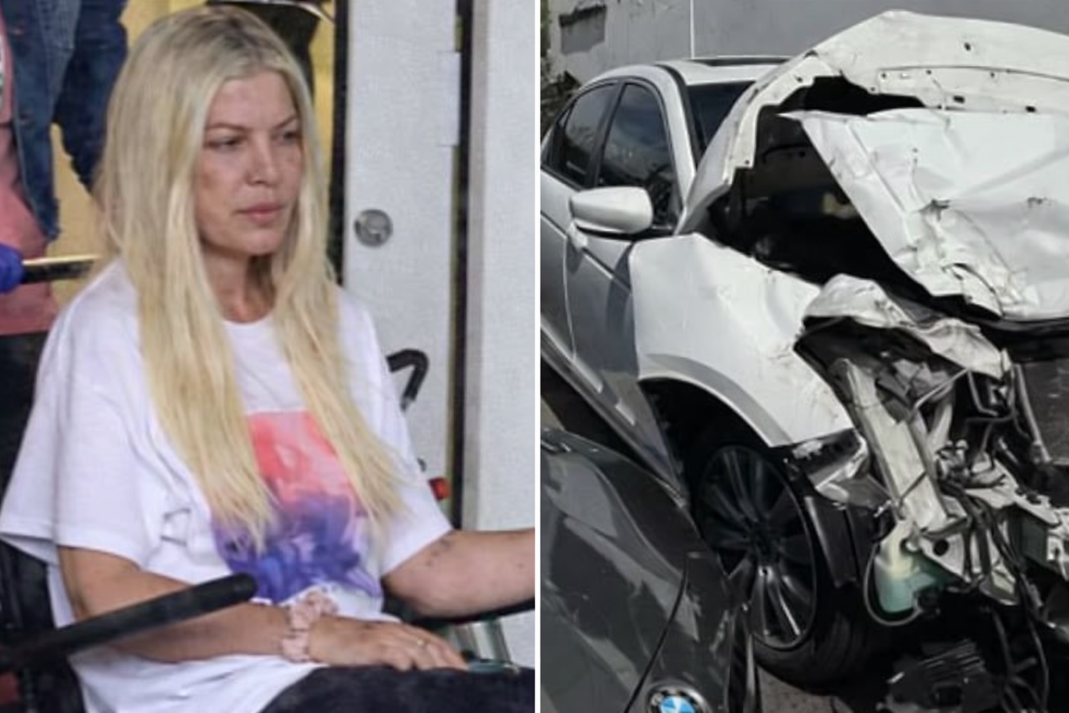 Tori Spelling, primele declarații după accident. Actrița spune că impactul putea fi mai grav