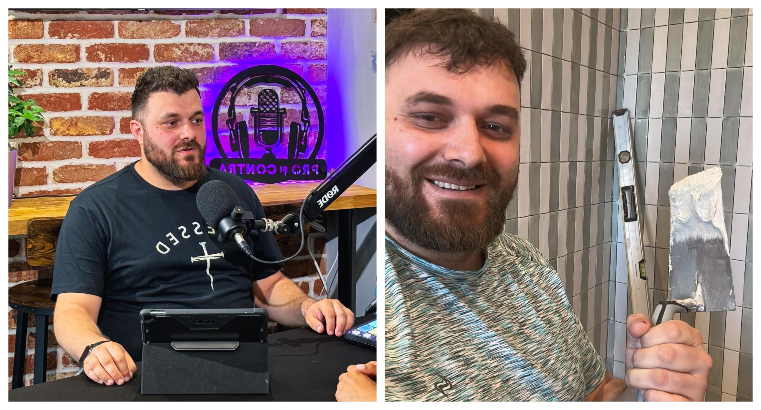 Povestea lui David Negoi, românul din Londra care îmbină munca în construcții cu succesul într-o emisiune de tip podcast