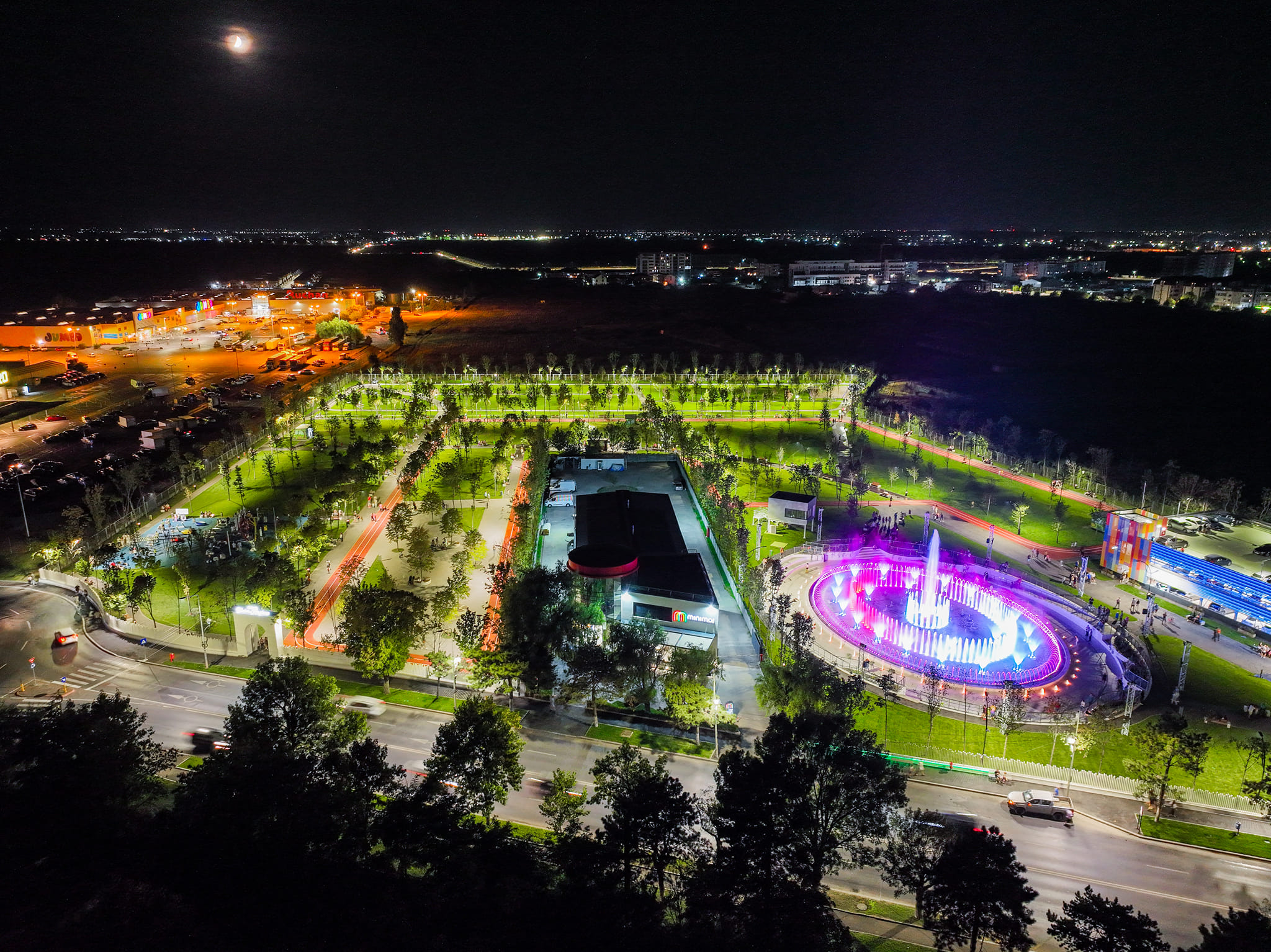 Fântâna muzicală, pol de atracție pentru vizitatorii Parcului Tudor Arghezi
