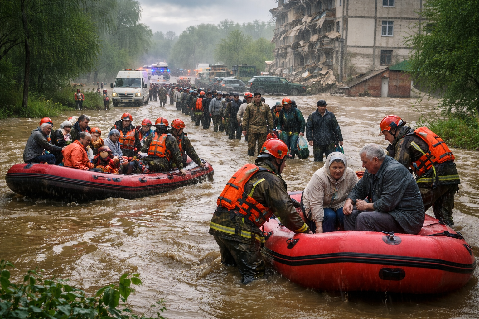 Inundații devastatoare în sudul Rusiei: cinci morți și mii de evacuați
