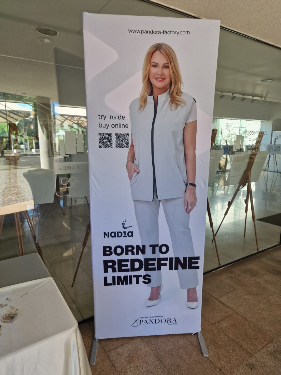 Nadia Comăneci a lansat colecția „Perfect 10” alături de Pandora din Focșani