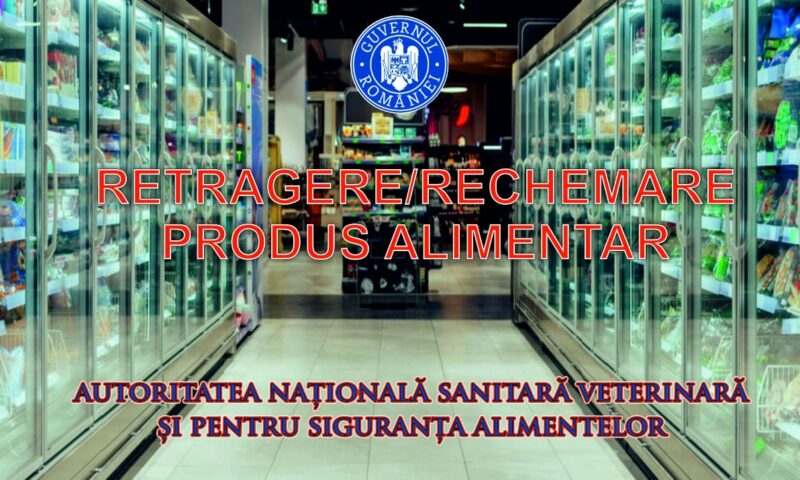 Alertă alimentară emisă de ANSVSA. Produs retras de urgență din magazine după depistarea unei bacterii periculoase