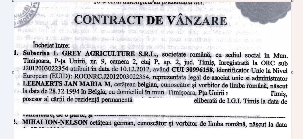 Contract vânzare
