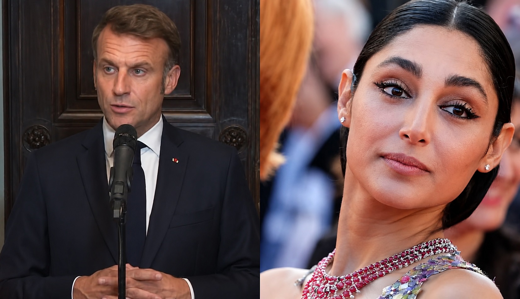 Emmanuel Macron și Golshifteh Farahani