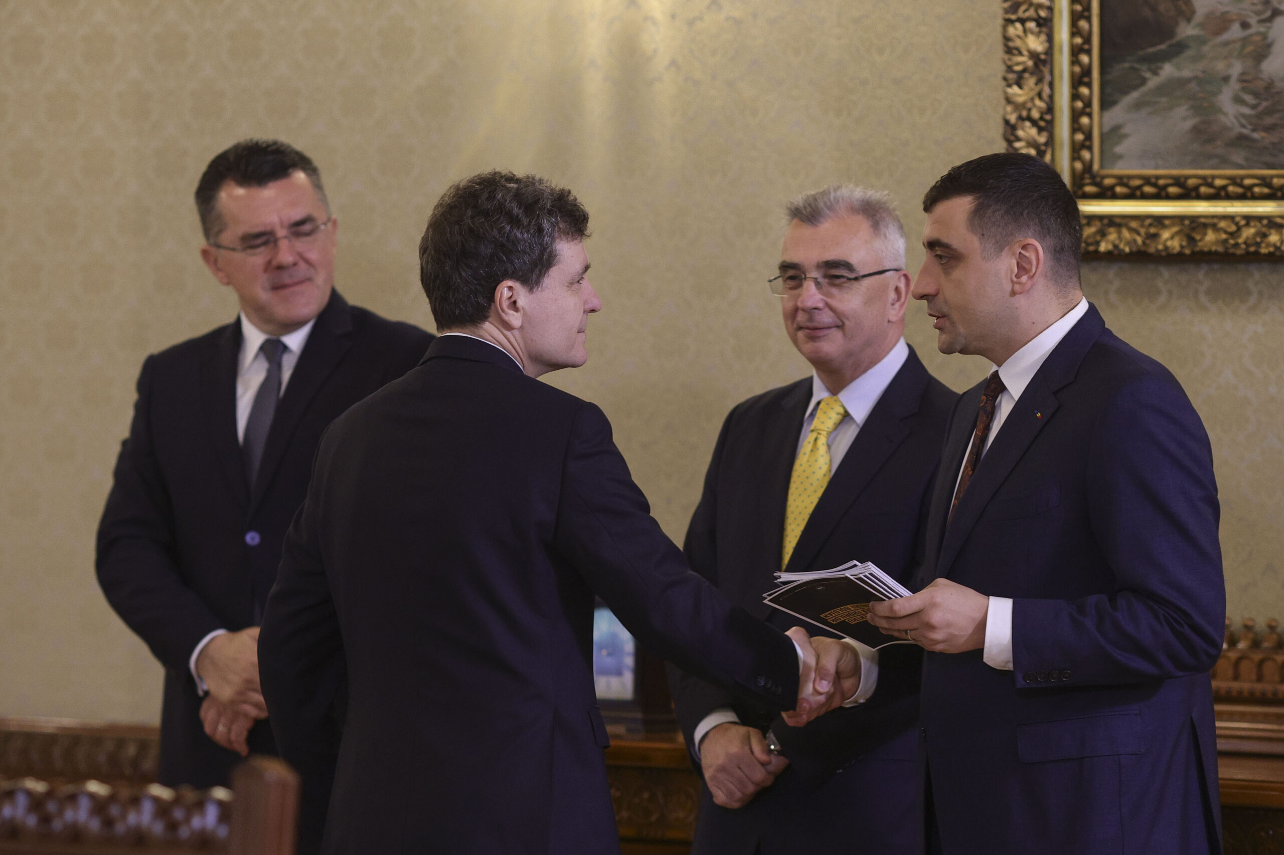 George Simion și Nicușor Dan