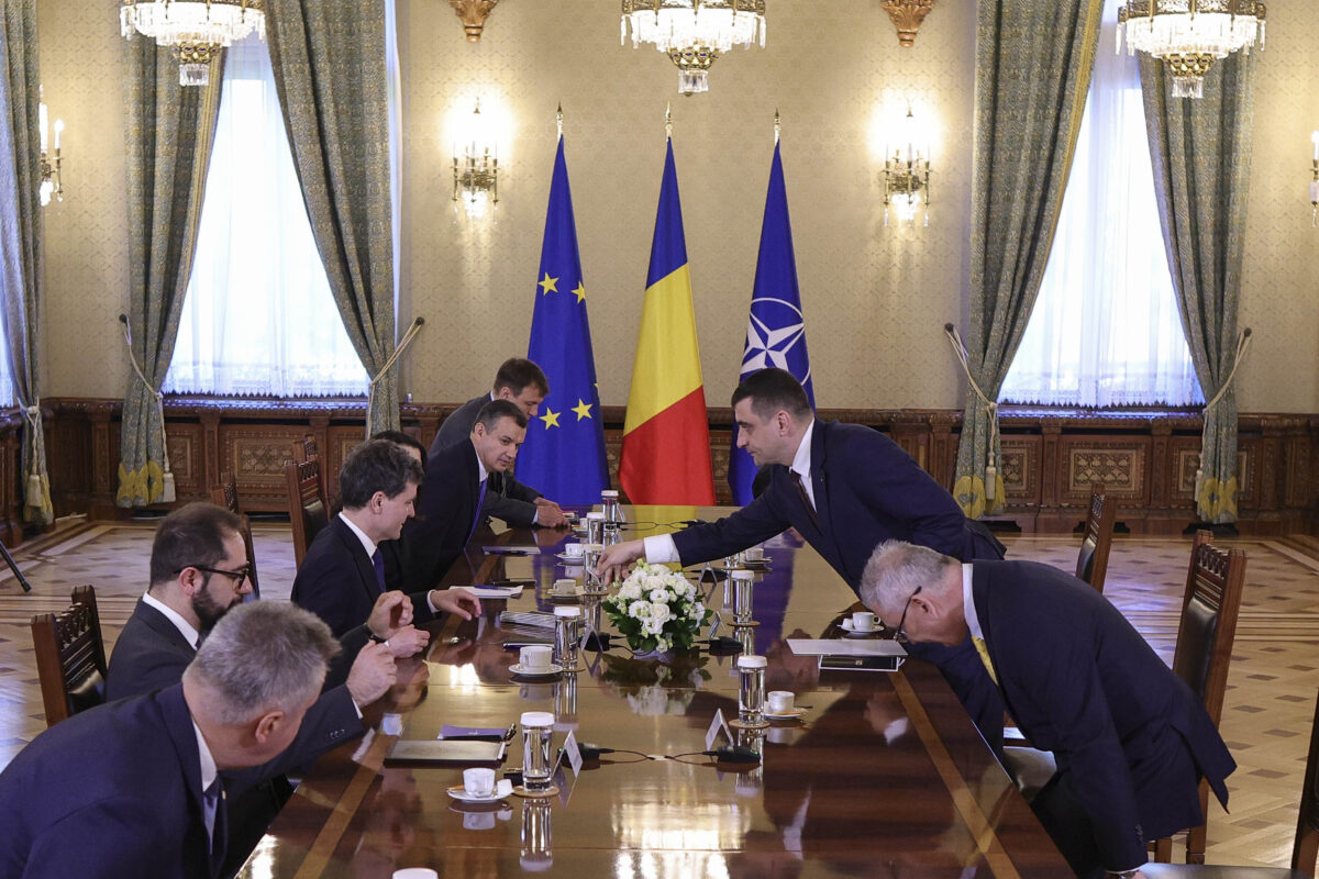 George Simion și Nicușor Dan