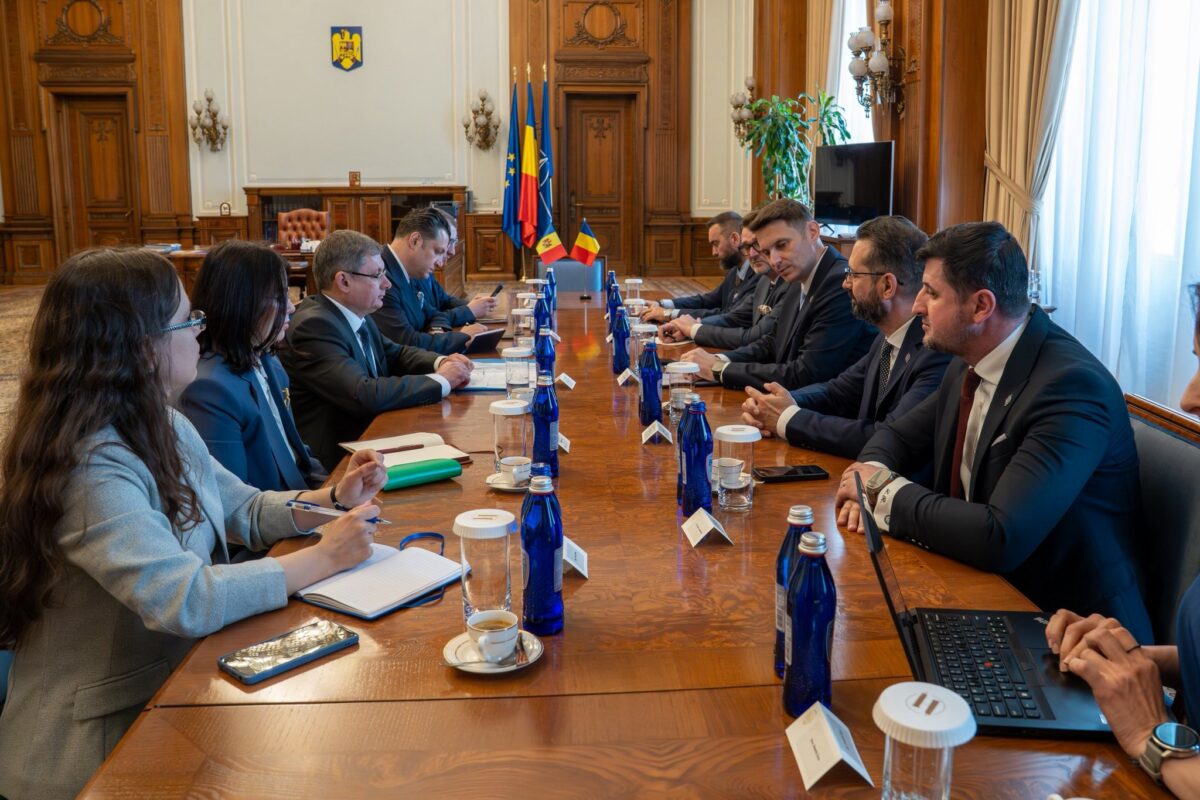 Igor Grosu, discuții oficiale cu președintele Senatului României, Mircea Abrudean