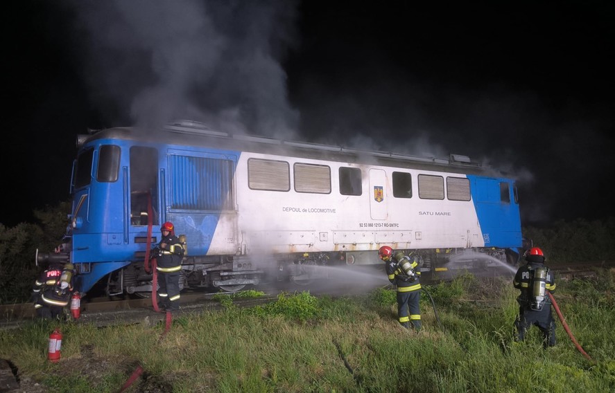 Incendiu locomotivă
