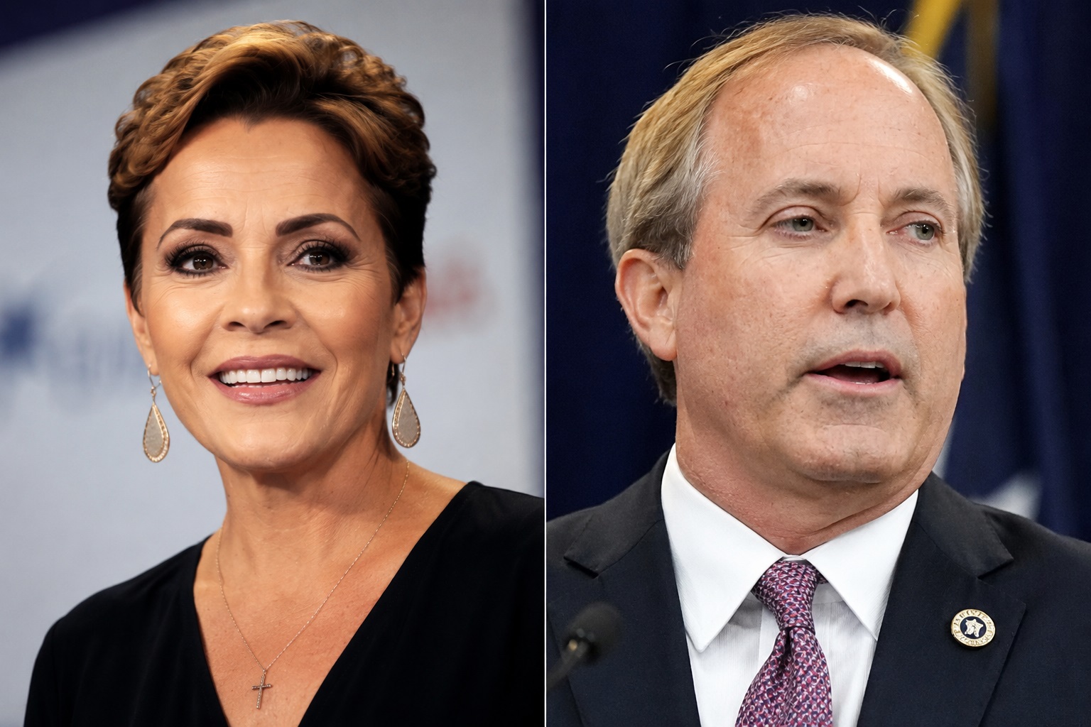 Kari Lake și Ken Paxton