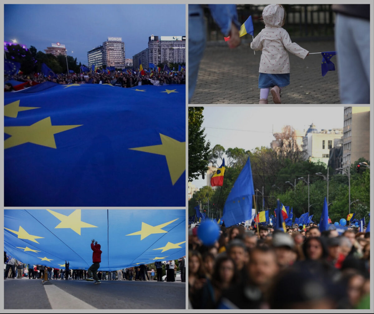 Marș în Capitală, de Ziua Europei. Programul complet și zonele afectate de restricții
