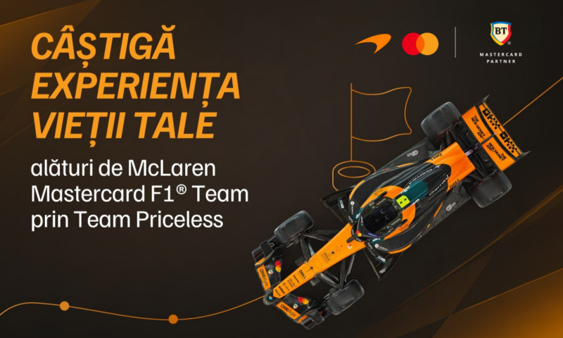 Doi români pot ajunge în inima echipei McLaren la Formula 1. Tot ce trebuie să faci e să răspunzi corect la un quiz organizat de Banca Transilvania