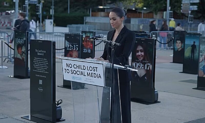 Meghan a traversat 6.000 de mile pentru un discurs. Imaginile din sală au devenit virale