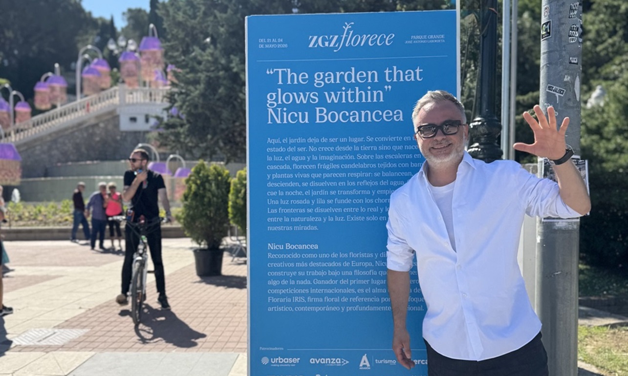 Nicu Bocancea a cucerit Spania cu arta sa florală, ca invitat special principal la Zaragoza Florece, eveniment-reper în floristica mondială
