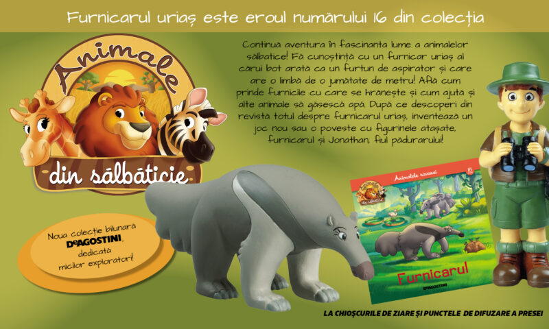 Furnicarul uriaș te așteaptă într-o nouă aventură! Numărul 16 din „Animale din sălbăticie”, la chioșcuri din 12 mai