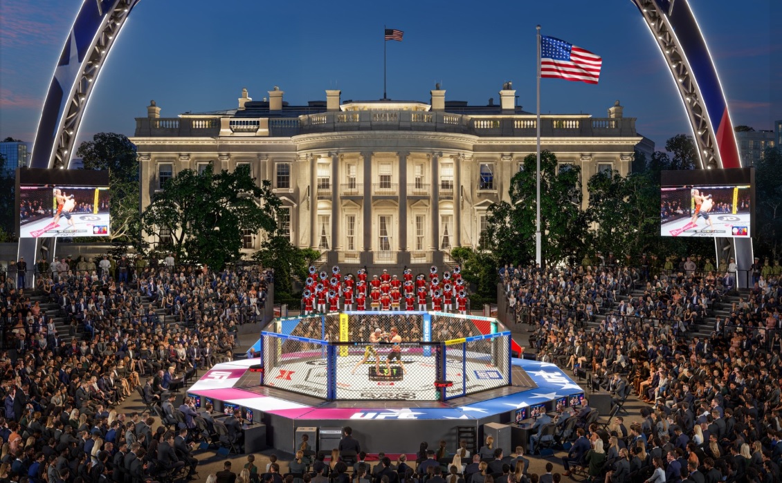 Trump construiește o arenă UFC pentru evenimentul „Freedom 250”