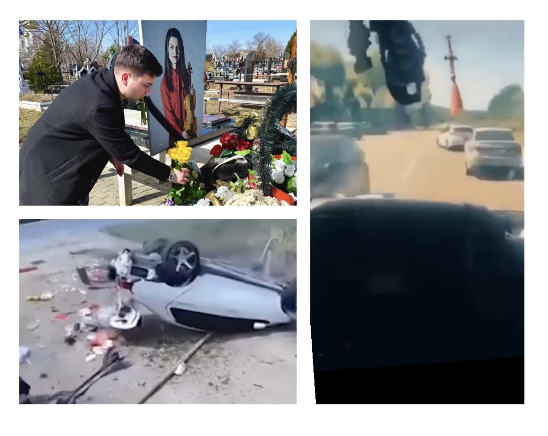 Filmul accidentului în urma căruia a murit violonista Marina Bulancea. Impactul, surprins în imagini